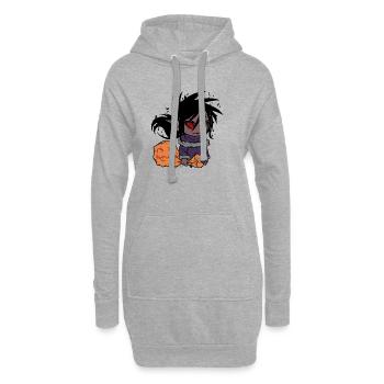 Chibi of Halloween - Sweat-shirt à capuche long Femme - gris chiné - Devant