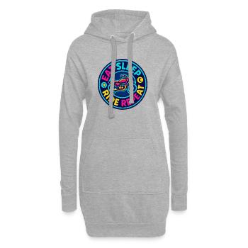 Eat, Sleep Ride Repeat – Motorrad – Biker - Hoodie-Kleid - Grau meliert - Vorne