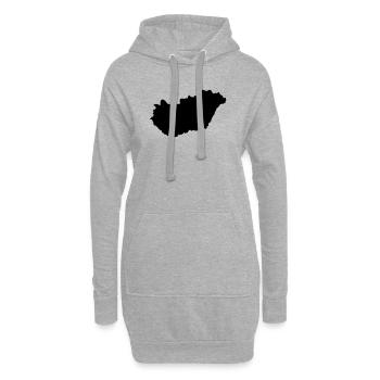 Ungarn Land - Hoodie-Kleid - Grau meliert - Vorne