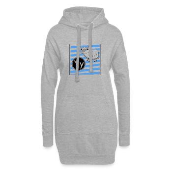Y wie Yak - Hoodie-Kleid - Grau meliert - Vorne