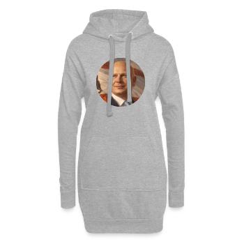 Wegnerrevolution - Hoodie-Kleid - Grau meliert - Vorne