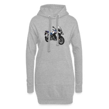 Motorrad GS - Hoodie-Kleid - Grau meliert - Vorne