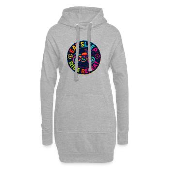 Eat Sleep Ride Repeat - Moto - Biker - Sweat-shirt à capuche long Femme - gris chiné - Devant