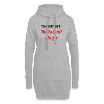 The Basketball Expert - Hoodie Dress - heather grey - Front
