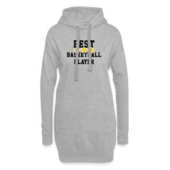 Bester Basketballspieler der Welt – Sportmeister - Hoodie-Kleid - Grau meliert - Vorne