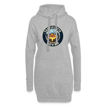 Tartiflette Lover – Illustration Fromage Montagne - Sweat-shirt à capuche long Femme - gris chiné - Devant