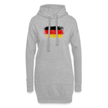 Allemagne Vintage - cadeau Eagle Crest - Sweat-shirt à capuche long Femme - gris chiné - Devant