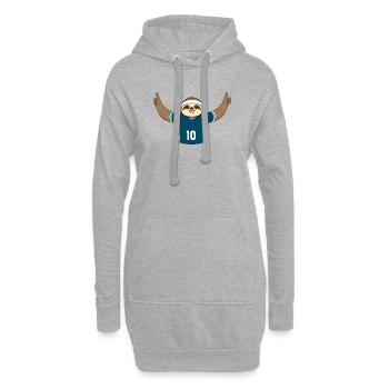 Résolutions de maillot pour fans de sport de Sloth janvier Ajustement paresseux - Sweat-shirt à capuche long Femme - gris chiné - Devant