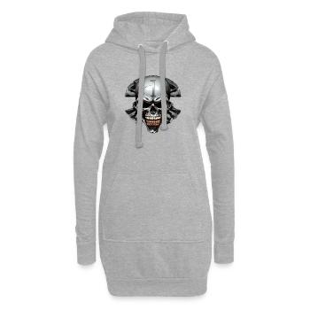 Ischadel dans un cercle rocheux - Sweat-shirt à capuche long Femme - gris chiné - Devant