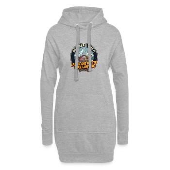 Der Berg Ruft - Apres Ski Party - Ski Outfit  - Hoodie-Kleid - Grau meliert - Vorne