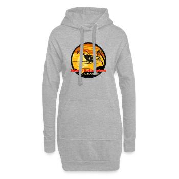 Island Helikopter Hawaii Sunset - Hoodie-Kleid - Grau meliert - Vorne