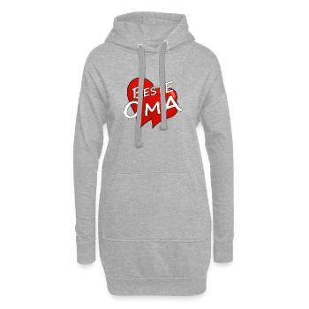 BESTE OMA - Hoodie-Kleid - Grau meliert - Vorne