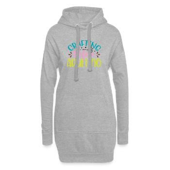 Handwerk vor dem Erwachsenwerden - Hoodie-Kleid - Grau meliert - Vorne