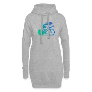 Super cadeau pour vélo de route - Sweat-shirt à capuche long Femme - gris chiné - Devant