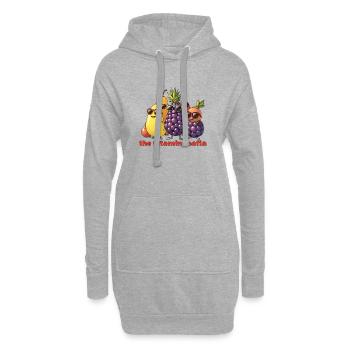 Vitamin Mafia Fruchttruppe - Hoodie-Kleid - Grau meliert - Vorne
