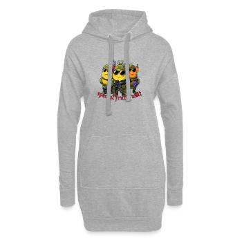 Unité Spéciale de Fruits - Sweat-shirt à capuche long Femme - gris chiné - Devant