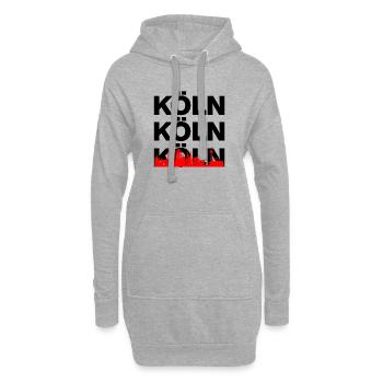 KÖLN SKYLINE – DOM POWER! - Hoodie-Kleid - Grau meliert - Vorne