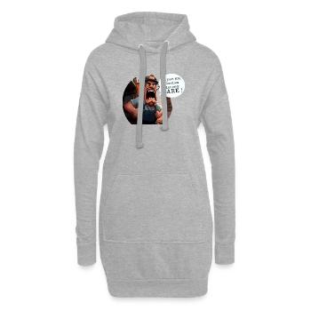 DU KANNST OHNE VORWARNUNG EISENBAHNARBEITER SEIN! (Zug) - Hoodie-Kleid - Grau meliert - Vorne