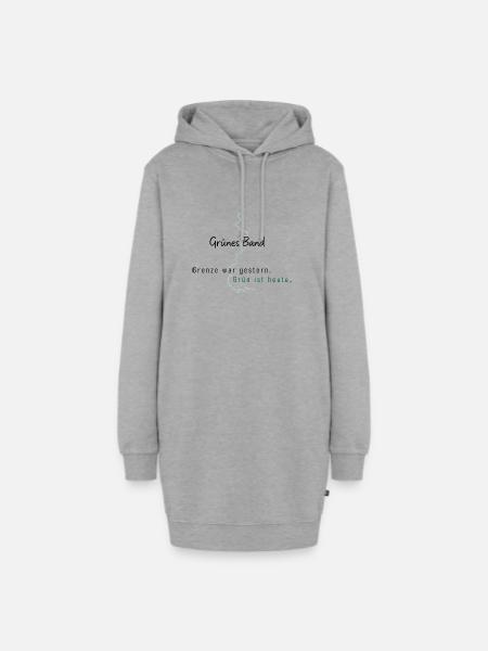 Grünes Band - Gruen ist heute - Hoodie-Kleid - Grau meliert