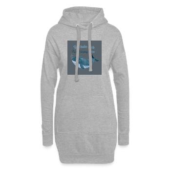 Affiche I Love You Walsinnig - Sweat-shirt à capuche long Femme - gris chiné - Devant
