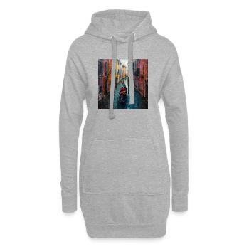 Venedig - Hoodie-Kleid - Grau meliert - Vorne