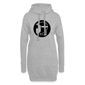 Casque de soudage, soudeur, spécialiste de la soudure - Sweat-shirt à capuche long Femme - gris chiné - Devant