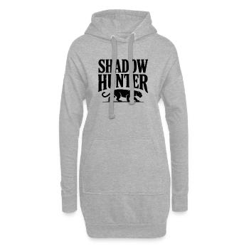Schattenjäger - Hoodie-Kleid - Grau meliert - Vorne