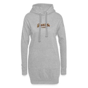 Ich mag alte Rusty-Motorräder - Hoodie-Kleid - Grau meliert - Vorne