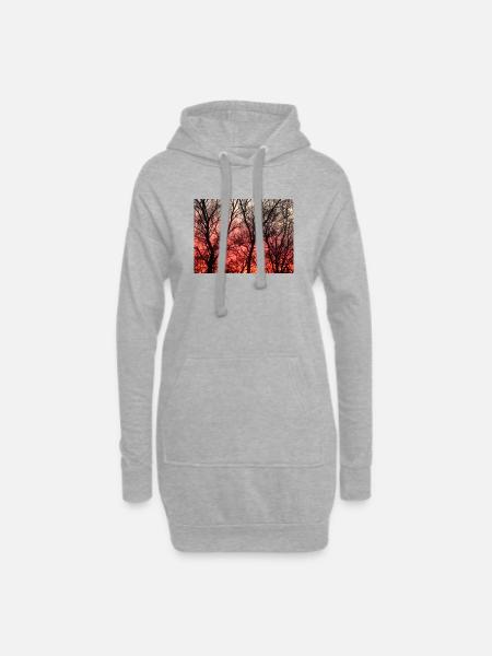 Abendrot_1 - Hoodie Dress - heather grey