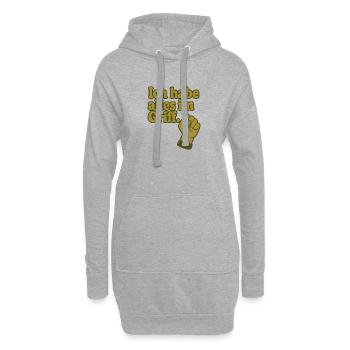 Ich habe alles im Griff - Hoodie-Kleid - Grau meliert - Vorne