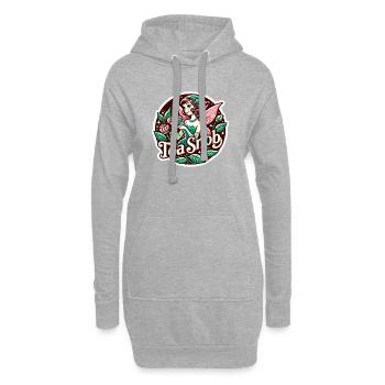 Tee-Snob Feen-Teeparty - Hoodie-Kleid - Grau meliert - Vorne