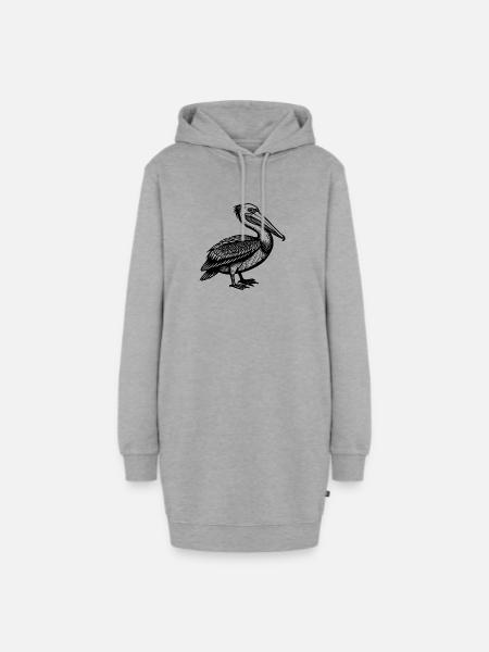 Pelikan - Hoodie-Kleid - Grau meliert