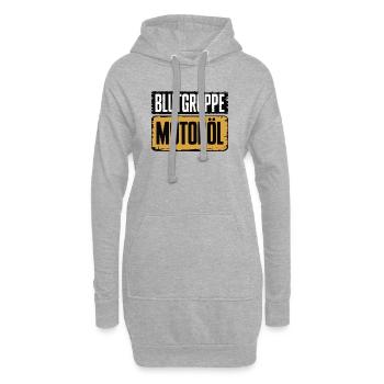 Groupe sanguin : conception du tournevis à huile moteur - Sweat-shirt à capuche long Femme - gris chiné - Devant