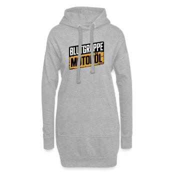 Groupe sanguin : conception du tournevis à huile moteur - Sweat-shirt à capuche long Femme - gris chiné - Devant