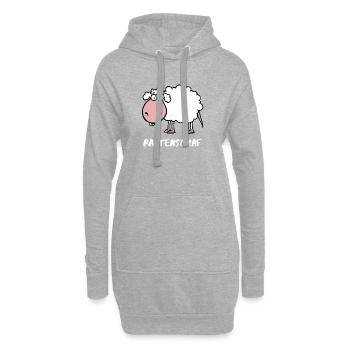 Rattenschaf - Hoodie-Kleid - Grau meliert - Vorne