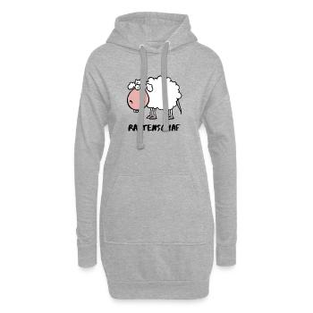 Rattenschaf - Hoodie-Kleid - Grau meliert - Vorne