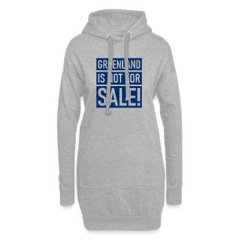 Le Groenland n’est pas à vendre - Groenland - Danemark - Sweat-shirt à capuche long Femme - gris chiné - Devant