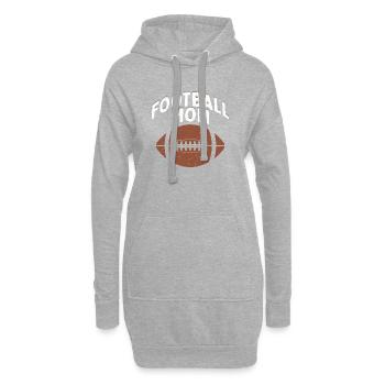 Saison de fans de Football Mom Player - Sweat-shirt à capuche long Femme - gris chiné - Devant