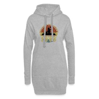 20e anniversaire Faire vibrer la foule SNG 02/2006 - Sweat-shirt à capuche long Femme - gris chiné - Devant