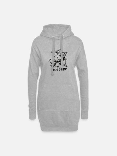 Pelican on the beach chair – My place - Hoodie Dress - heather grey