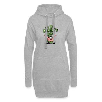 Kartoffelspaß St Patrick's Day - Hoodie-Kleid - Grau meliert - Vorne