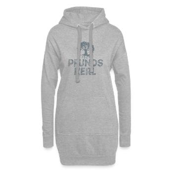 Pound Guy - Hoodie Dress - heather grey - Front
