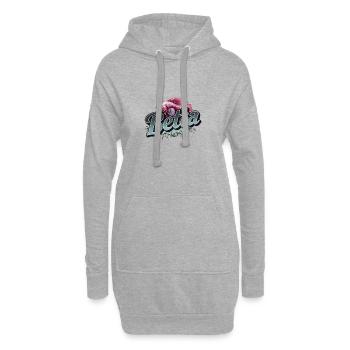 Betta Fisch - Kampffisch - Hoodie-Kleid - Grau meliert - Vorne