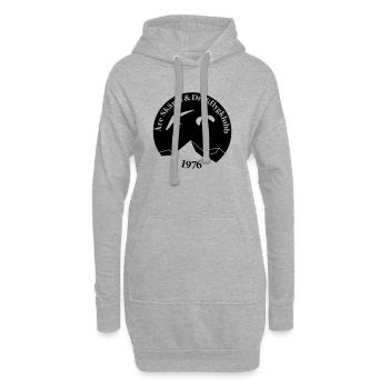 Åre Screen und Kite Flying Club Logo - Hoodie-Kleid - Grau meliert - Vorne