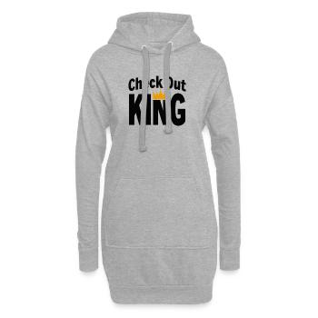 Checkout King Dart Krone Sport Outfit - Hoodie-Kleid - Grau meliert - Vorne