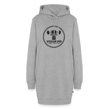 Herculean Grind – Antik Fitness & Bodybuilding  - Hoodie-Kleid - Grau meliert - Vorne