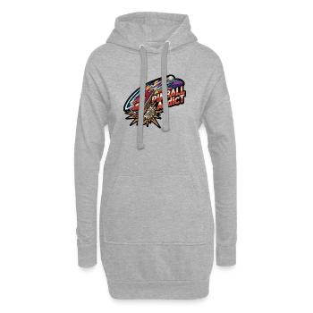 Néon Explosif de Pinball - Sweat-shirt à capuche long Femme - gris chiné - Devant