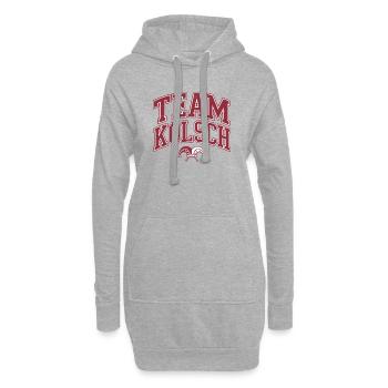 Équipe Kölsch - Costume de carnaval - Sweat-shirt à capuche long Femme - gris chiné - Devant