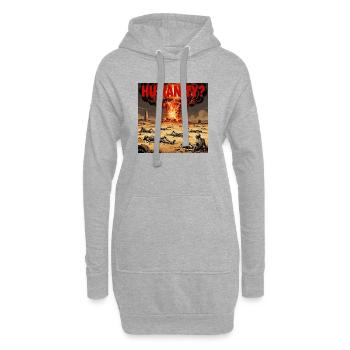 Atomic Humanity? - Hoodie-Kleid - Grau meliert - Vorne