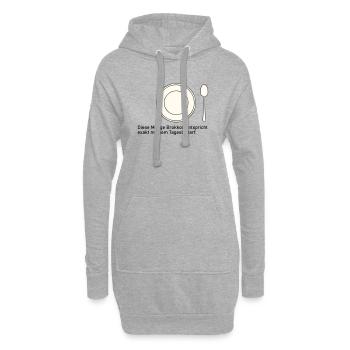 Valeur quotidienne du brocoli - Sweat-shirt à capuche long Femme - gris chiné - Devant